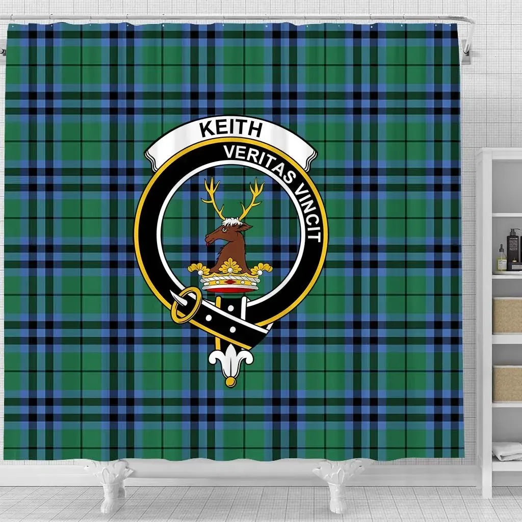 Keith Tartan Crest Shower Curtain