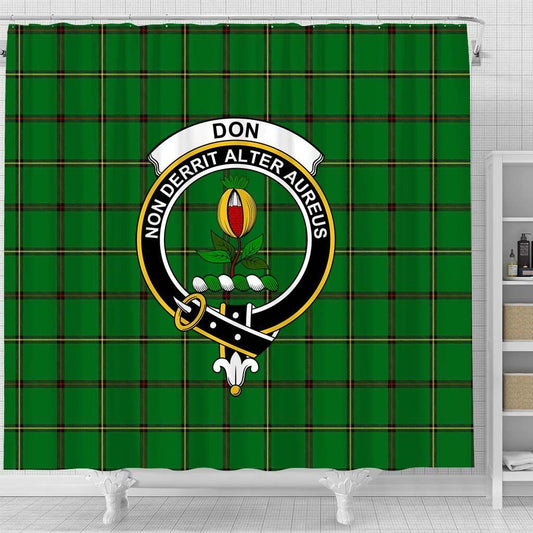 Don Tartan Crest Shower Curtain