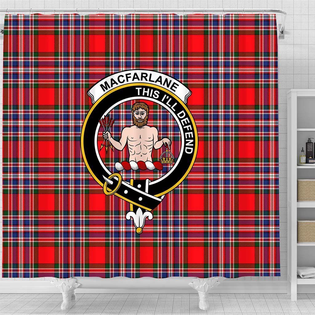 MacFarlane Tartan Crest Shower Curtain