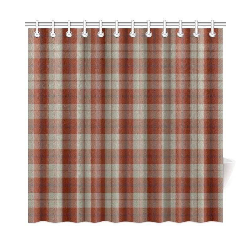 Davidson Dress Dancers Tartan Plaid Shower Curtain