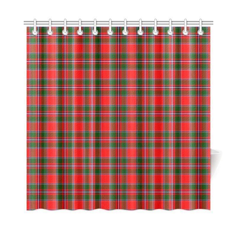 Spens Modern Tartan Plaid Shower Curtain