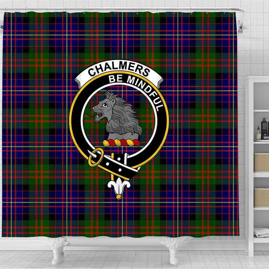 Chalmers Tartan Crest Shower Curtain