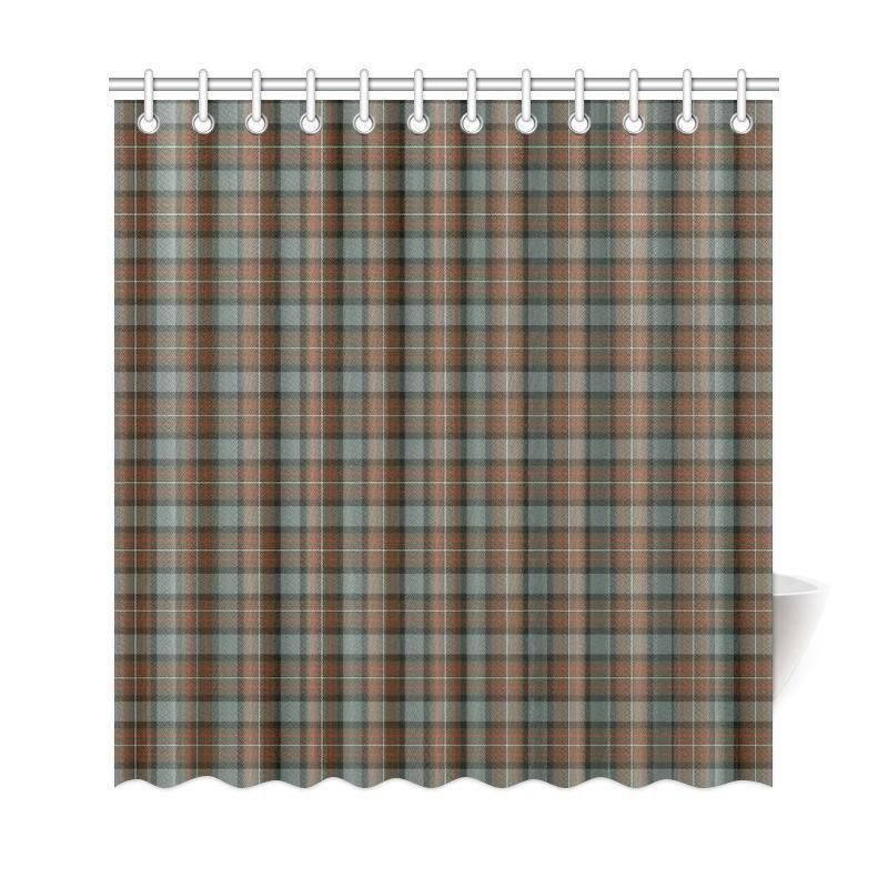 Fergusson Weathered Tartan Plaid Shower Curtain