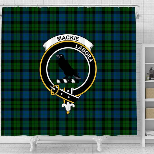 MacKie Tartan Crest Shower Curtain