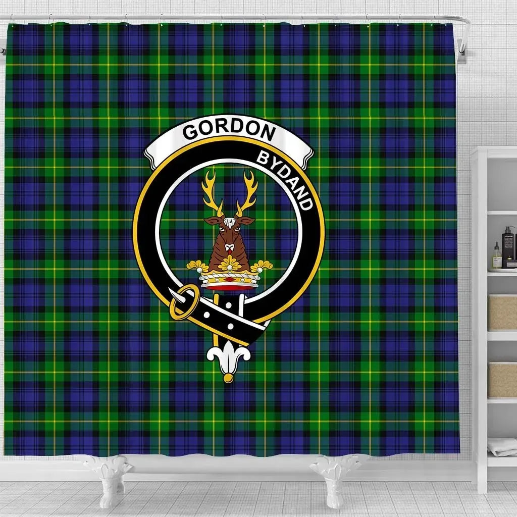 Gordon Tartan Crest Shower Curtain