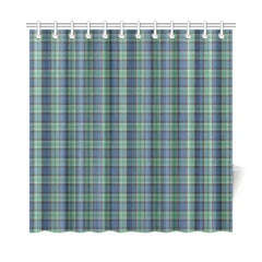 Leslie Hunting Ancient Tartan Plaid Shower Curtain
