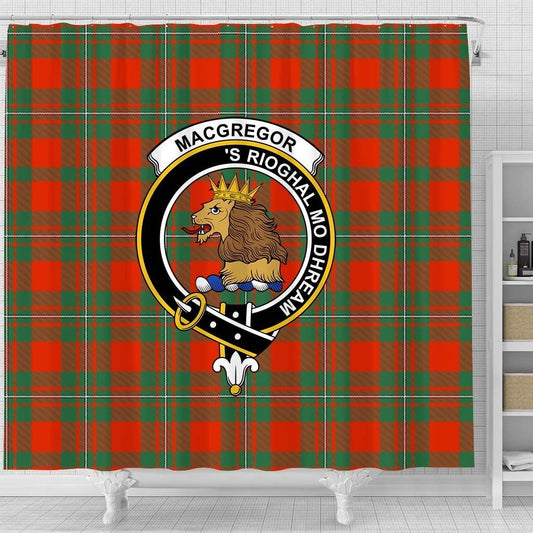 MacGregor Tartan Crest Shower Curtain