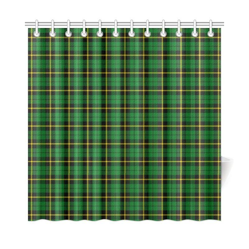 Wallace Hunting, Green Tartan Plaid Shower Curtain