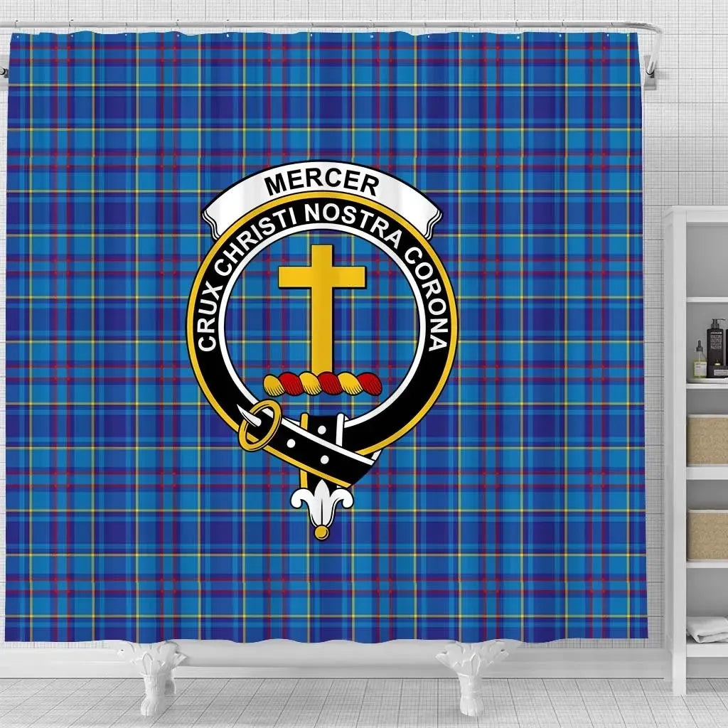 Mercer Tartan Crest Shower Curtain