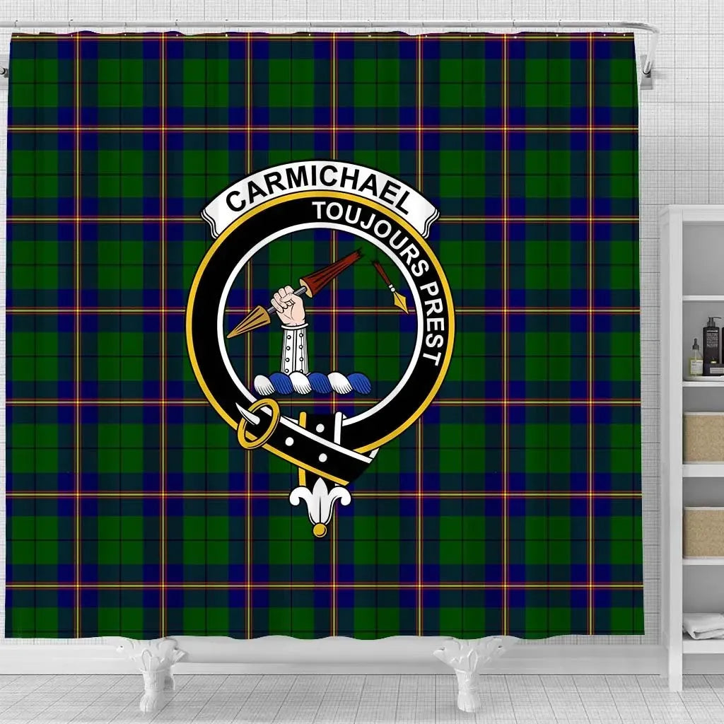 Carmichael Tartan Crest Shower Curtain