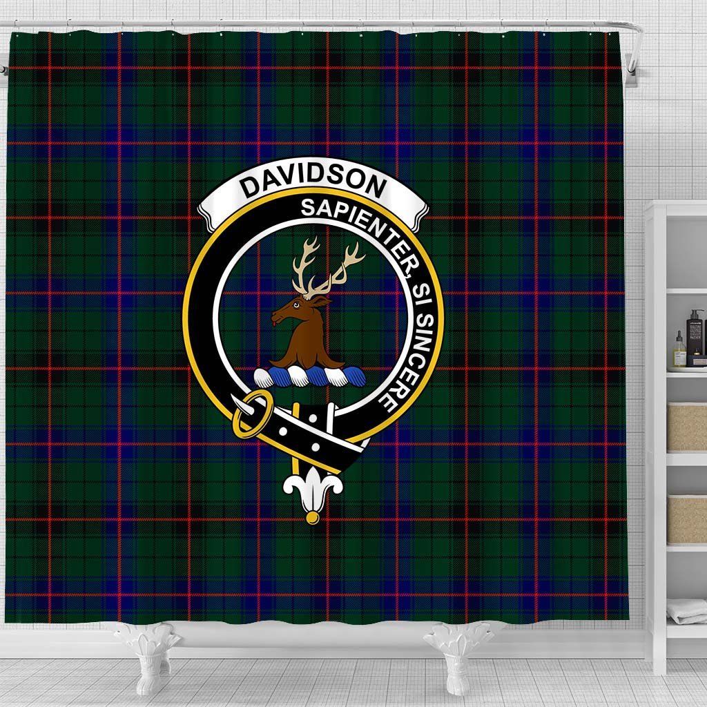 Davidson Tartan Crest Shower Curtain