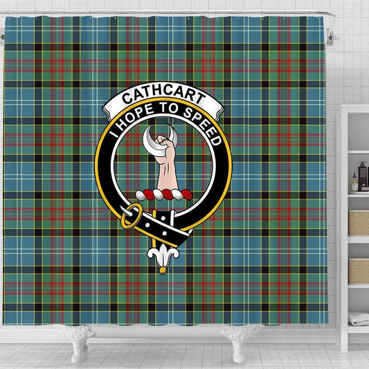 Cathcart Tartan Crest Shower Curtain