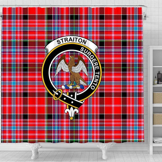 Straiton Tartan Crest Shower Curtain