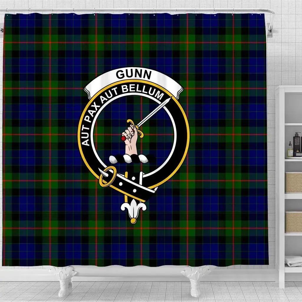 Gunn Tartan Crest Shower Curtain