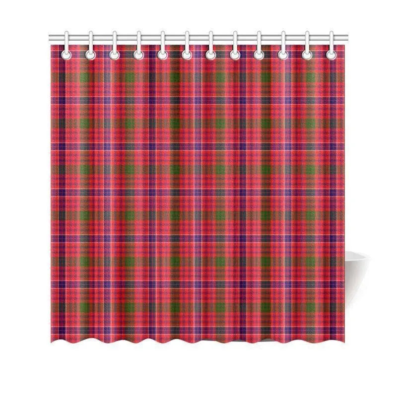 Macrae Modern Tartan Plaid Shower Curtain