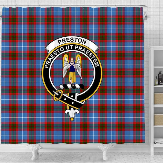 Preston Tartan Crest Shower Curtain