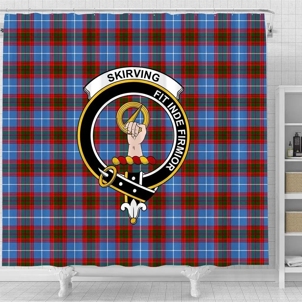 Skirving Tartan Crest Shower Curtain