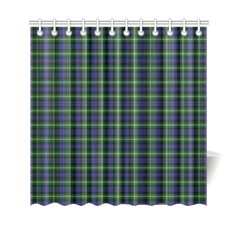 Baillie Modern Tartan Plaid Shower Curtain