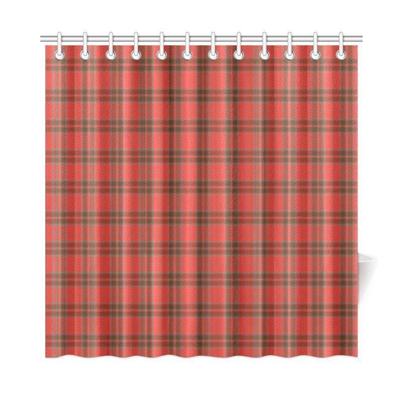 Grant Weathered Tartan Plaid Shower Curtain