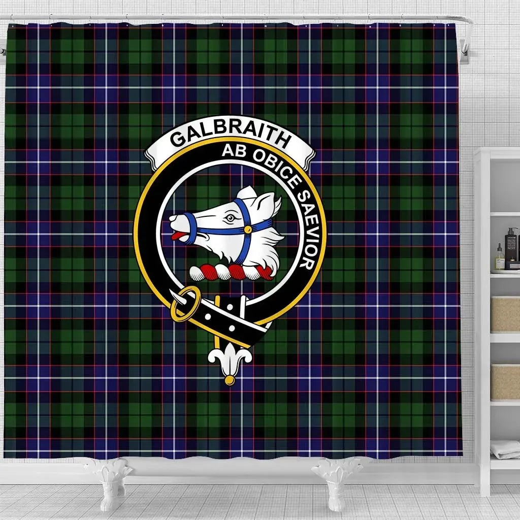 Galbraith Tartan Crest Shower Curtain