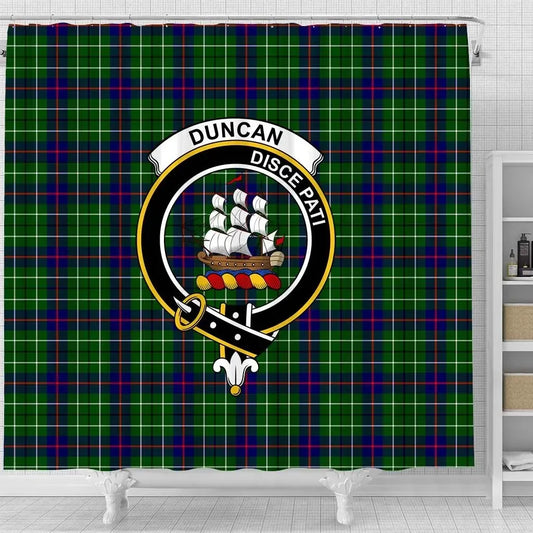 Duncan Tartan Crest Shower Curtain