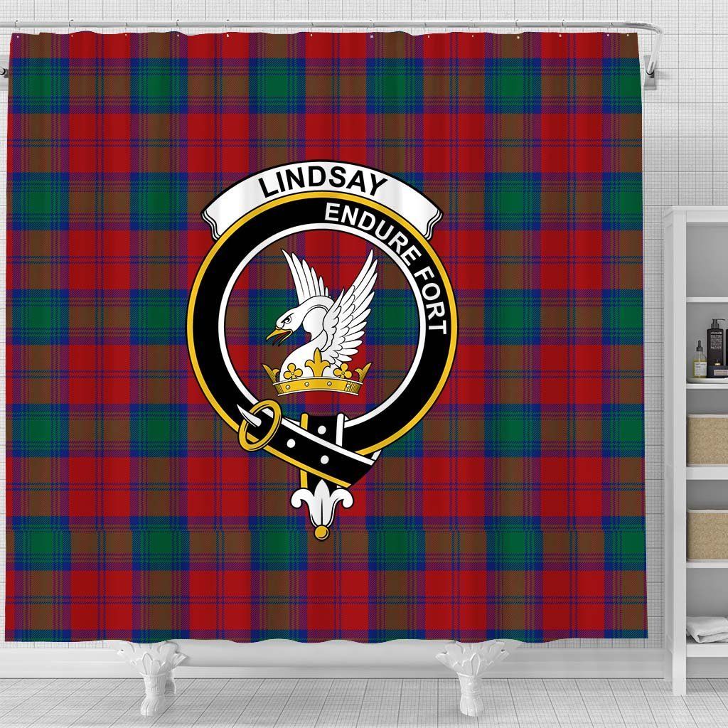 Lindsay Tartan Crest Shower Curtain