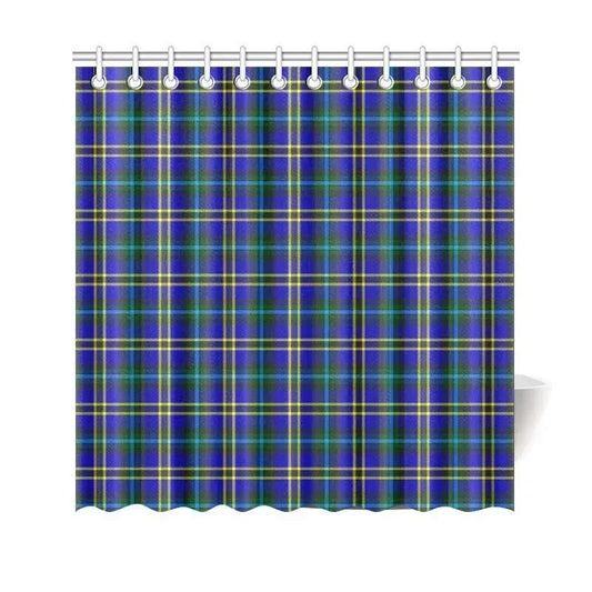 Weir Modern Tartan Plaid Shower Curtain