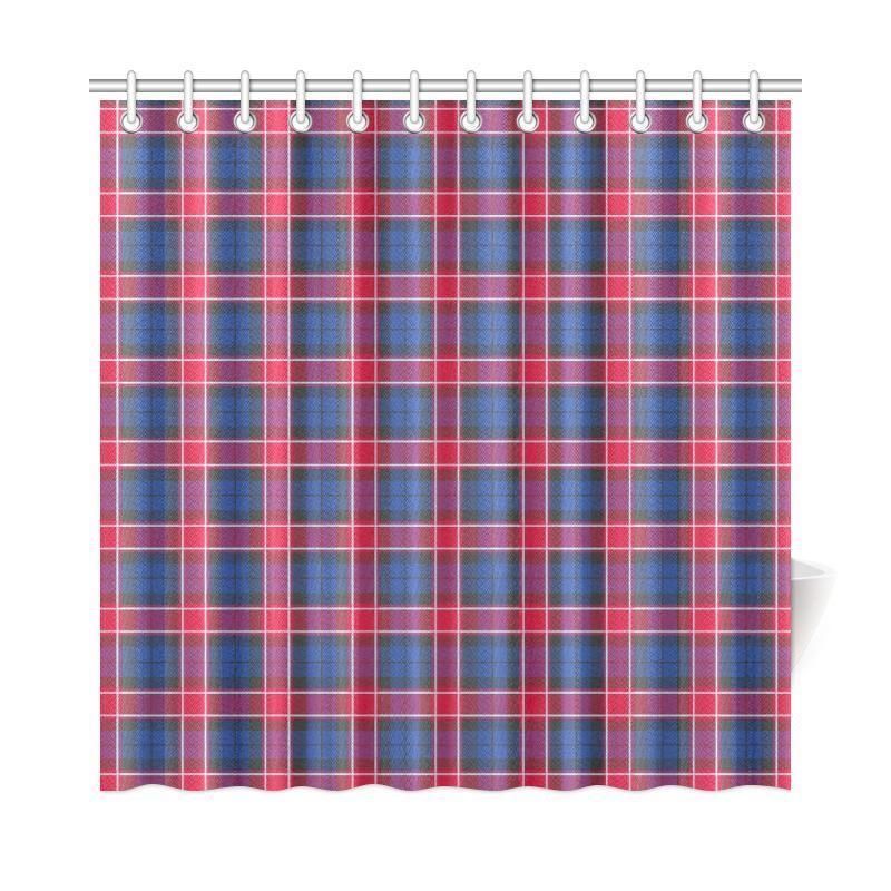 Graham Of Menteith Red Tartan Plaid Shower Curtain