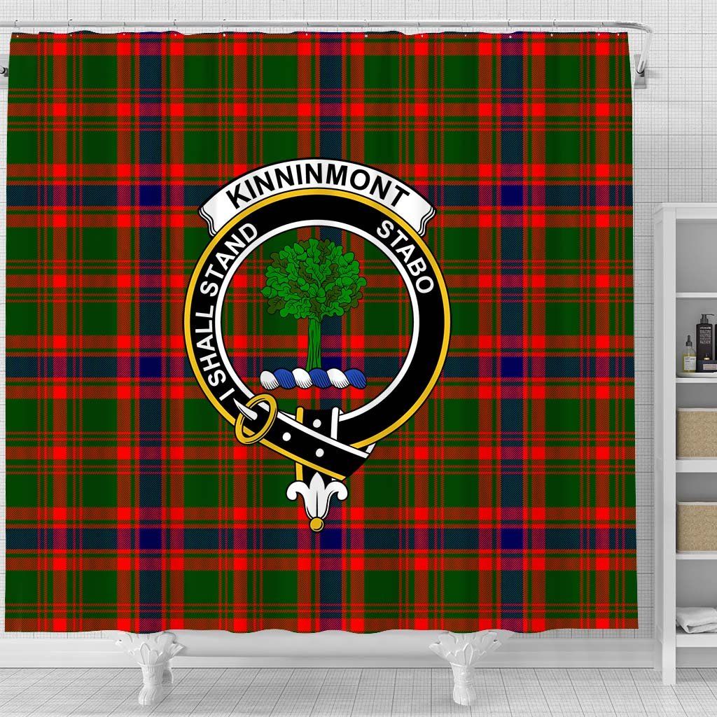 Kinninmont Tartan Crest Shower Curtain