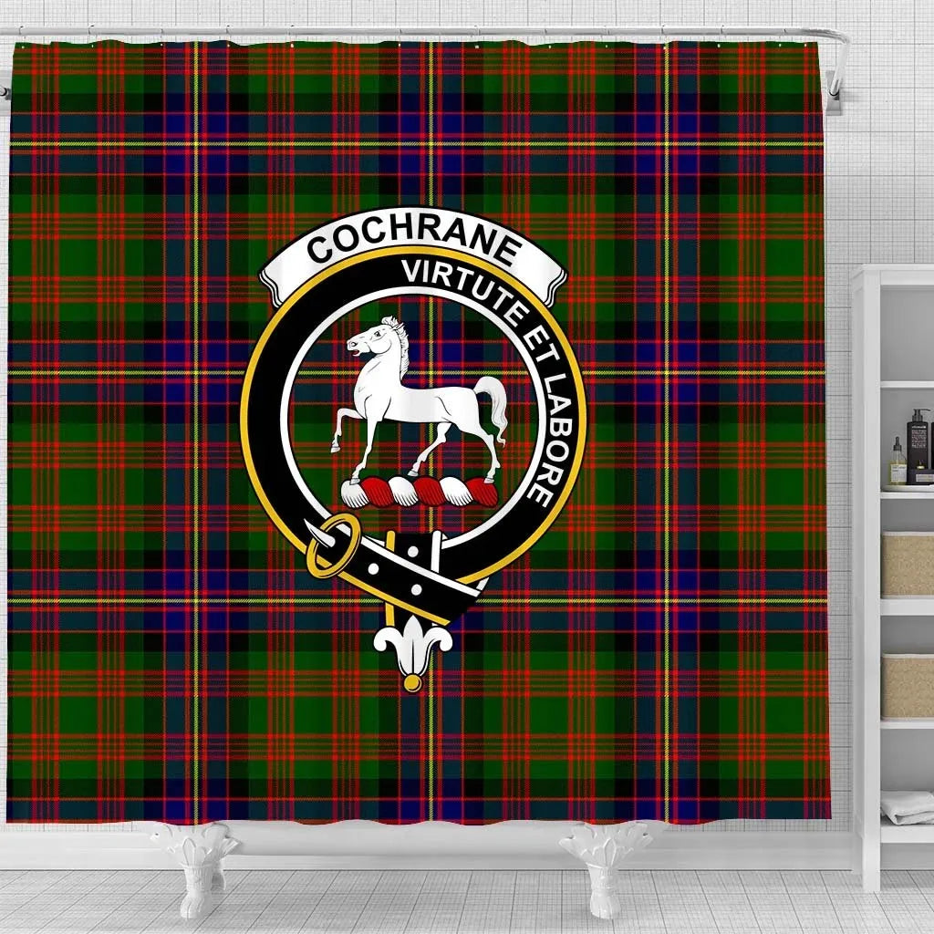 Cochrane Tartan Crest Shower Curtain