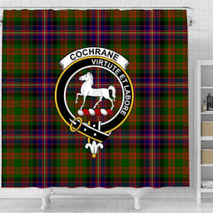 Cochrane Tartan Crest Shower Curtain