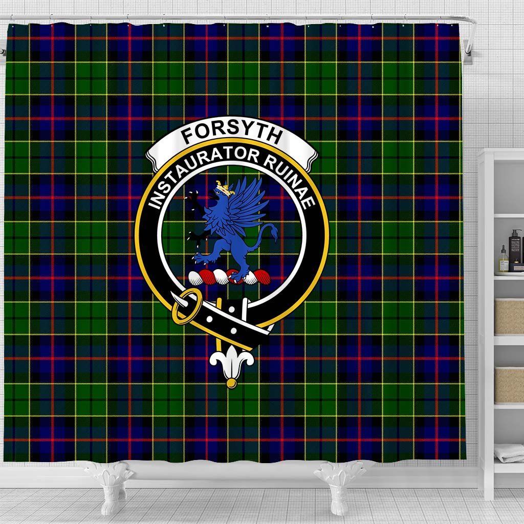 Forsyth Tartan Crest Shower Curtain