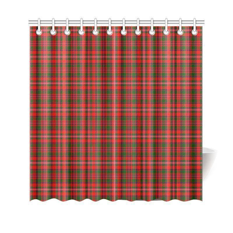 Mackinnon Modern Tartan Plaid Shower Curtain