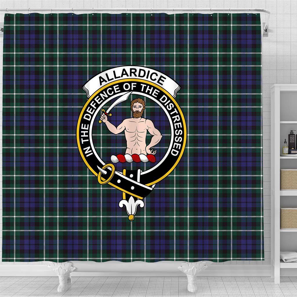 Allardice Tartan Crest Shower Curtain