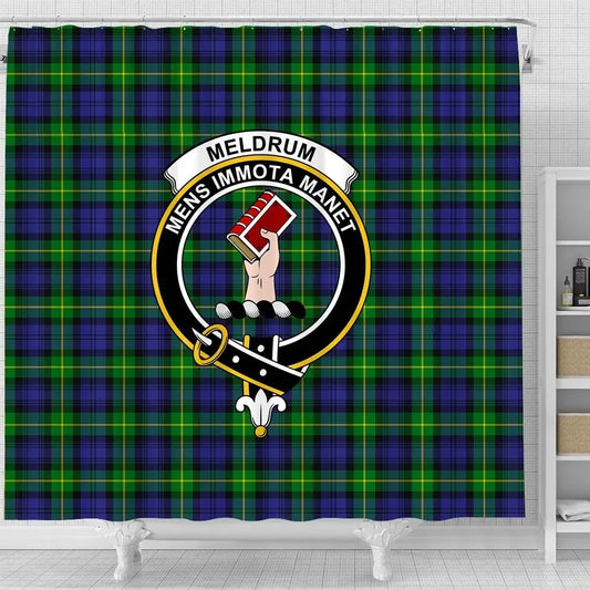 Meldrum Tartan Crest Shower Curtain