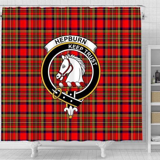 Hepburn Tartan Crest Shower Curtain