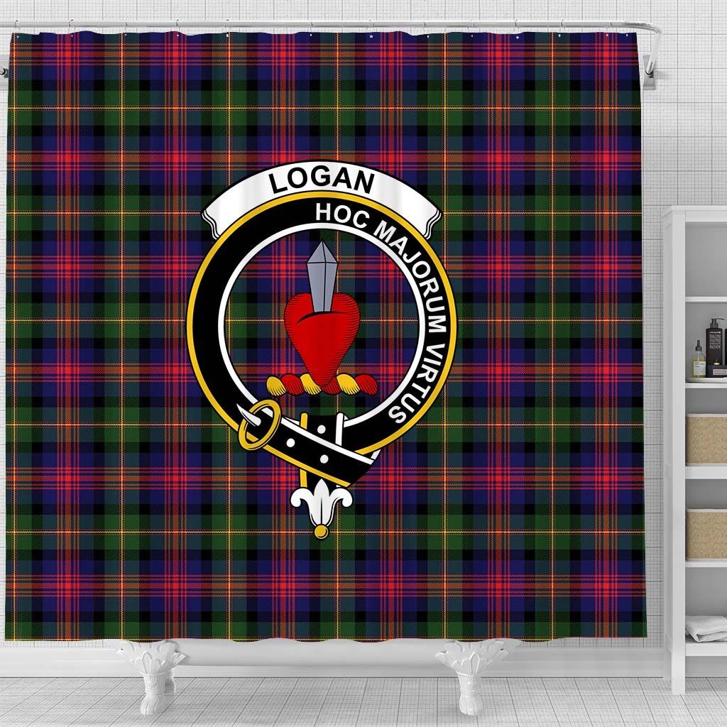 Logan Tartan Crest Shower Curtain