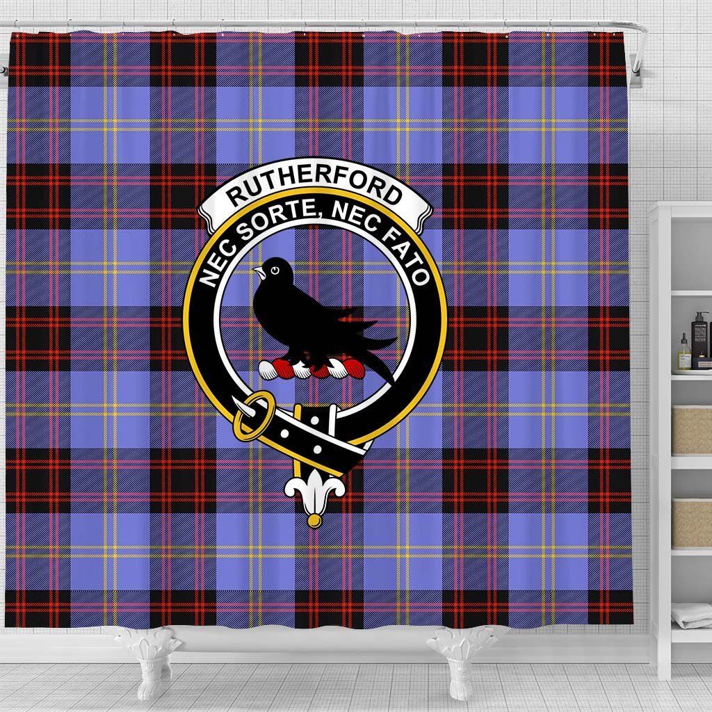 Rutherford Tartan Crest Shower Curtain