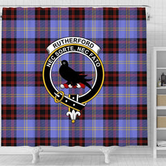 Rutherford Tartan Crest Shower Curtain
