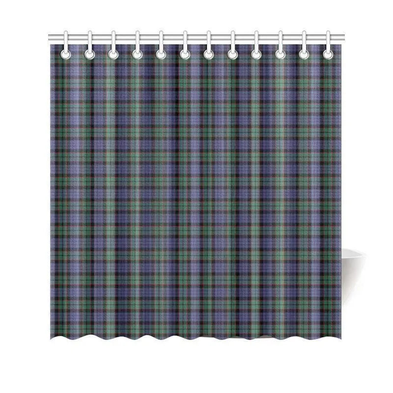 Fletcher Modern Tartan Plaid Shower Curtain