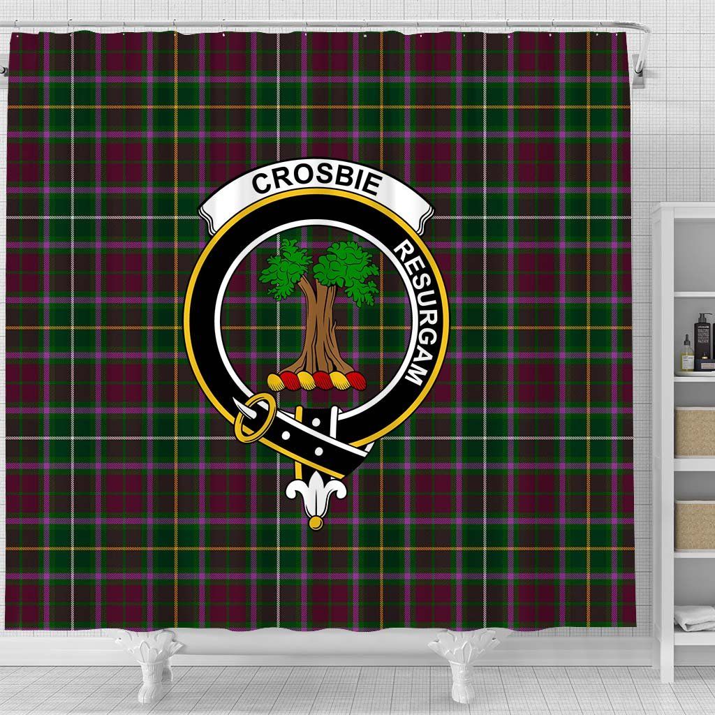 Crosbie Tartan Crest Shower Curtain
