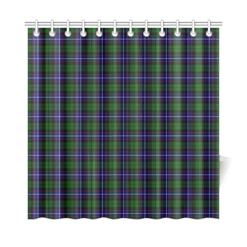 Russell Modern Tartan Plaid Shower Curtain