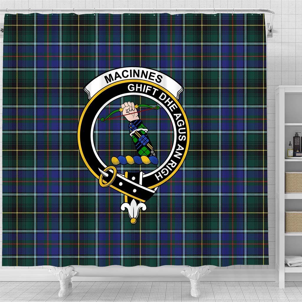 MacInnes Tartan Crest Shower Curtain