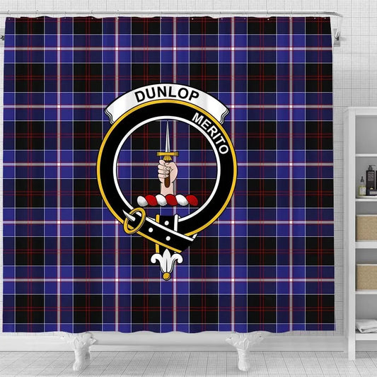 Dunlop Tartan Crest Shower Curtain