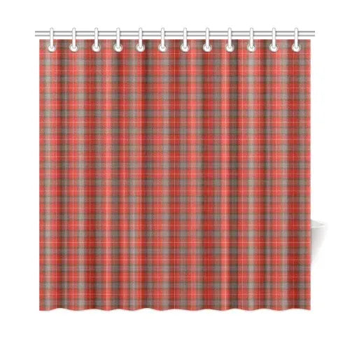 Fraser Weathered Tartan Plaid Shower Curtain