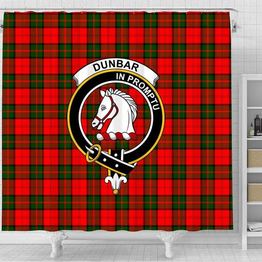 Dunbar Tartan Crest Shower Curtain