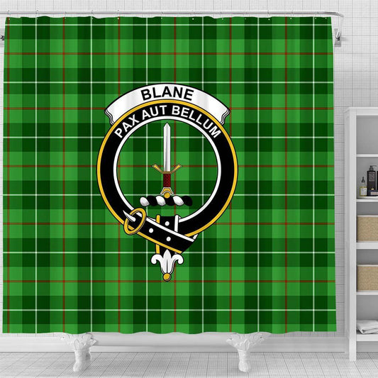 Blane Tartan Crest Shower Curtain