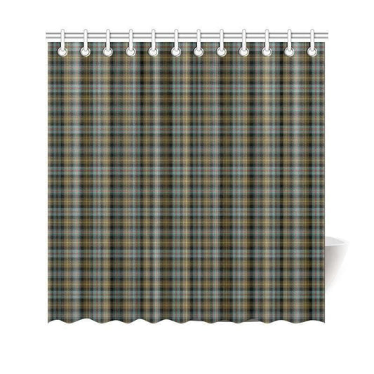 Farquharson Weathered Tartan Plaid Shower Curtain