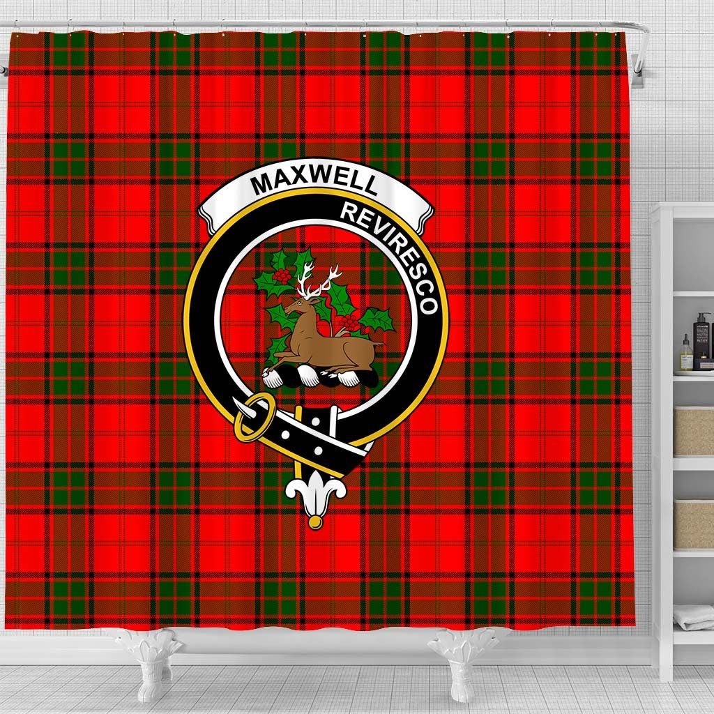 Maxwell Tartan Crest Shower Curtain