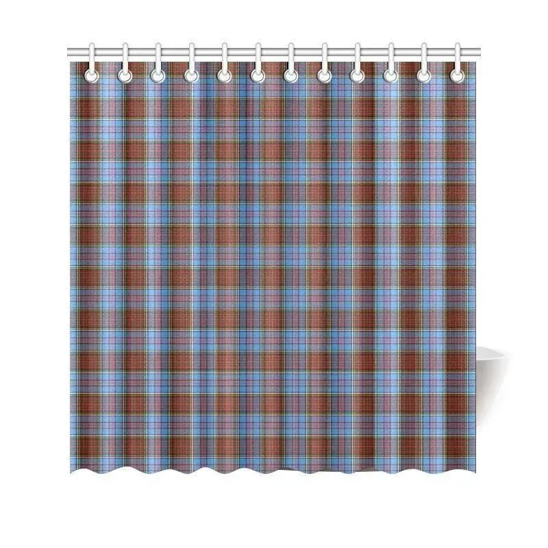 Anderson Modern Tartan Plaid Shower Curtain